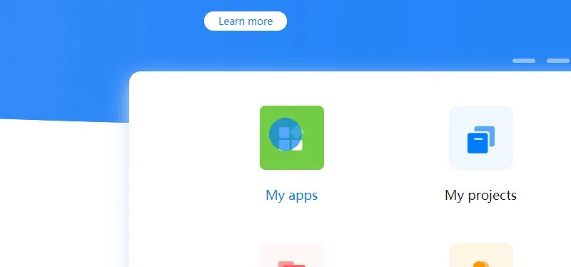 Click "My apps".
