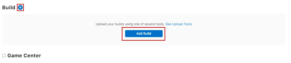 Click 'Select a build before you submit your app'