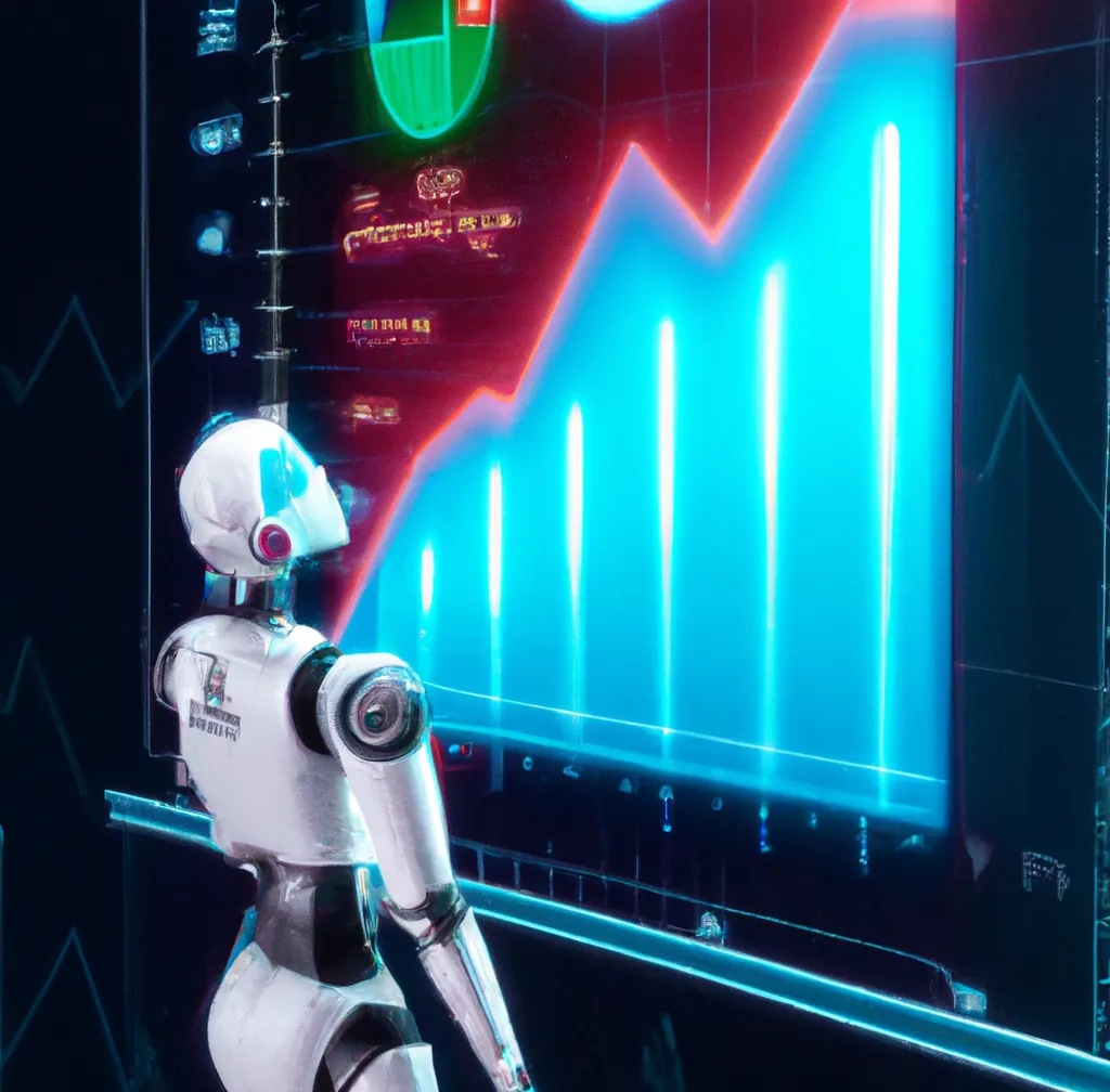 En söt humanoid robot som kastar en hög med data i en soptunna i en dyster gränd, digital konst