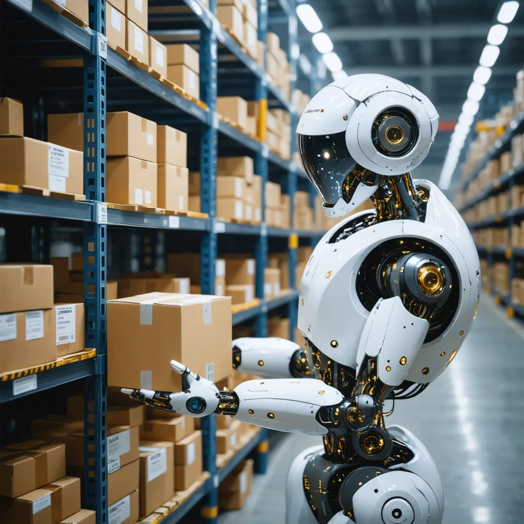 A humanoid robot uploading a signed Android package into a verification portal, digital art
