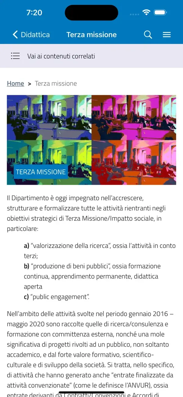 Illustrazione di una persona che guarda l'app DSPS che abbiamo creato dal loro sito web