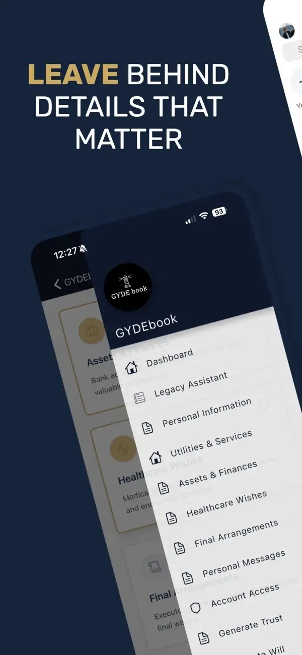 Bild på GYDEbook mobilapp som skapats genom att omvandla ägarens webbplats till en app