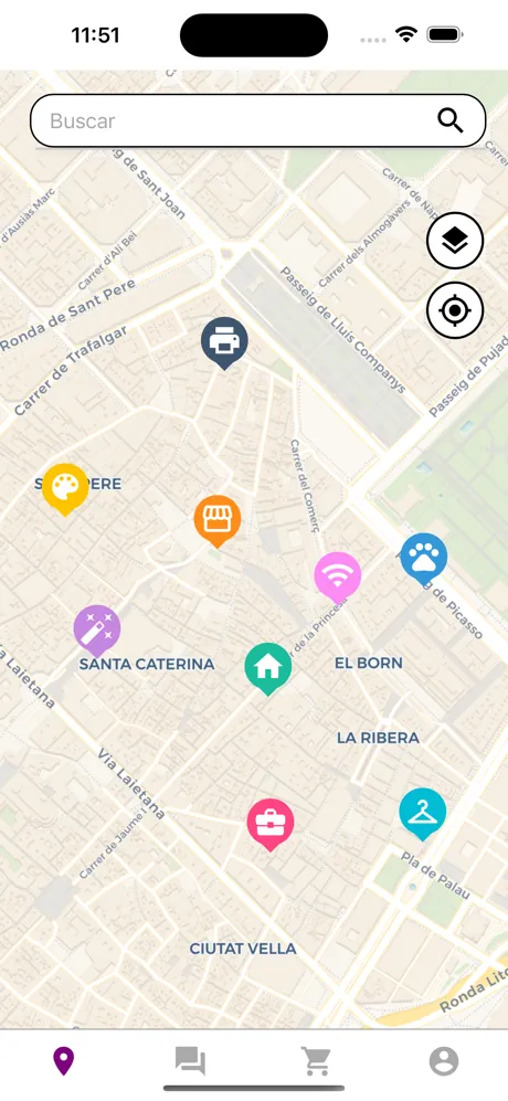 Una captura de pantalla de la app móvil de Vuélvete Local creada al convertir su sitio web en una app