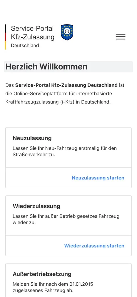 Illustrazione di una persona che guarda l'app iKfz che abbiamo creato dal loro sito web