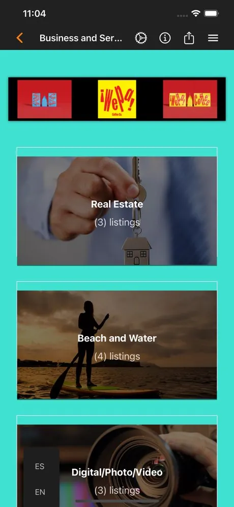 Un grafico contenente uno screenshot dell'app What's Up Rincón che abbiamo creato dal sito web What's Up Rincón